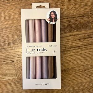 NWT flexi rods satin wrapped for effortless curly/wavy hair